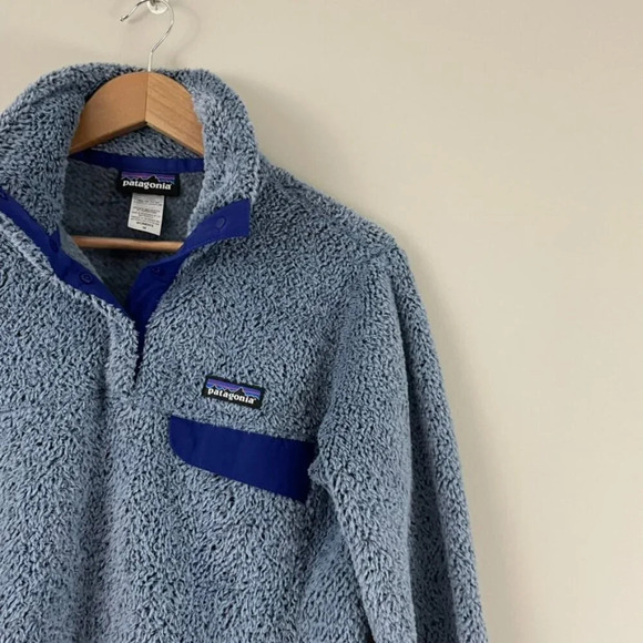 Patagonia Blue Re-Tool Snap T Fleece Pullover Jacket Size Medium - Picture 5 of 5